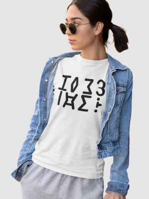 t-shirt message caché taz