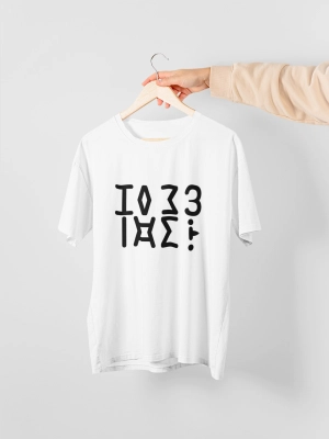 t-shirt message caché taz